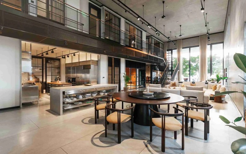 Căn hộ duplex đẹp phong cách công nghiệp